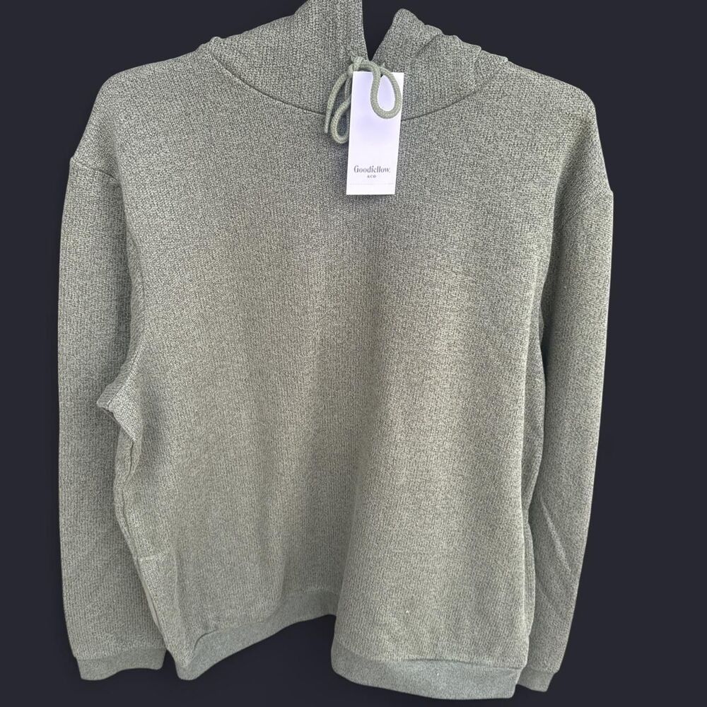Goodfellow Khaki Green Hoodie NWT Relaxed Fit XL Fall Winter Hooded
